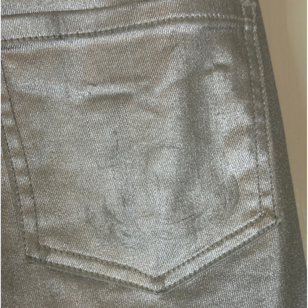 EVERY Silver Metallic High Rise Wide Leg Pants Women's Size‎ 0 - Picture 6 of 13
